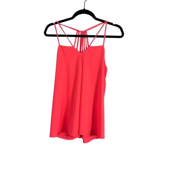 Express Top Women M Orange Tank Neon Neutral Summer Beach Retro Tank Feminine 80 - Picture 1 of 8